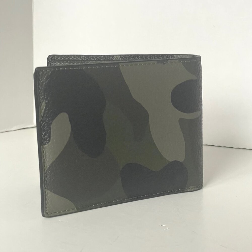 Coach Mens Camo Signature Canvas ID Bifold Wallet 3-in-1 - Picture 5 of 10